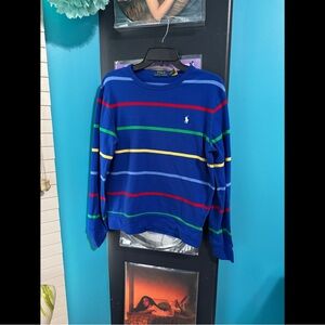 POLO Ralph Lauren Unisex Blue Striped Sweater